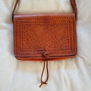 Leather Boho Saddle Purse